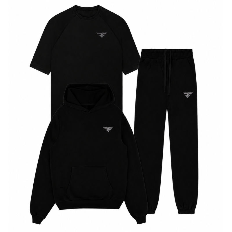 BLACKOUT TRACKSUIT SET
